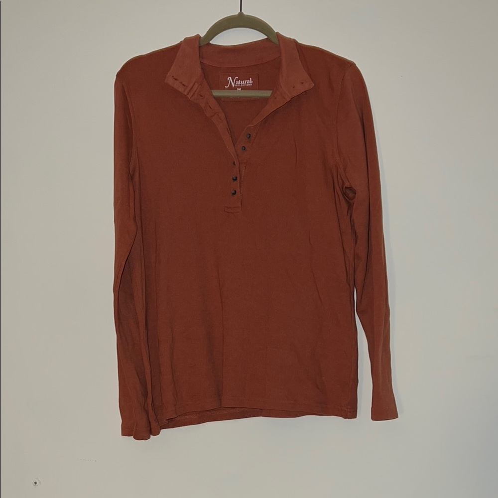 Natural Reflections Rust Long Sleeve Tee